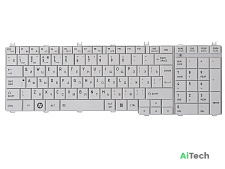 Клавиатура для ноутбука Toshiba C650 C660 L650 L750 белая p/n: NSK-TN00R, NSK-TN0SC, NSK-TN0SU