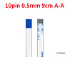FFC FPC шлейф 10pin 0.5mm 9cm A-Type - фото
