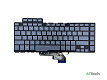 Клавиатура для Asus GX502GV GU502DU серая с подсветкой p/n: V184662F, 0KN1-971RU21 - фото
