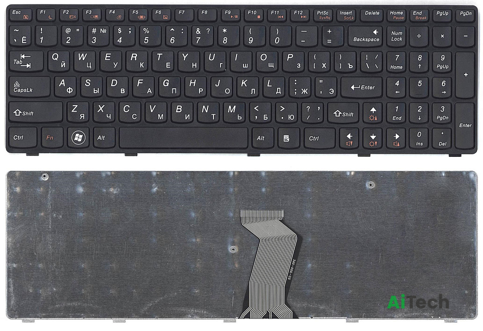 Клавиатура для ноутбука Lenovo G580 G585 G780 Z580 Z580A Z585 Z780 p/n: 25-201846