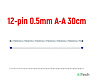 FFC FPC шлейф 12pin 0.5mm 30cm A-Type - фото