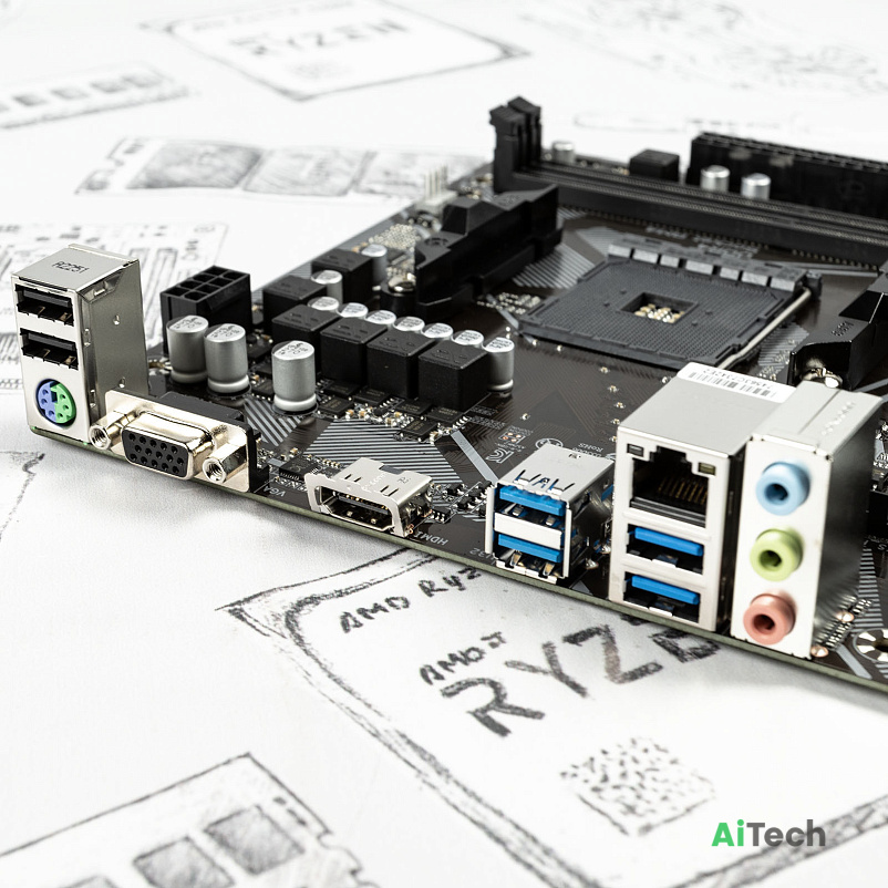 Материнская плата Gigabyte A520M K V2 / A520M / 2xDDR4 / VGA / AM4 / mATX