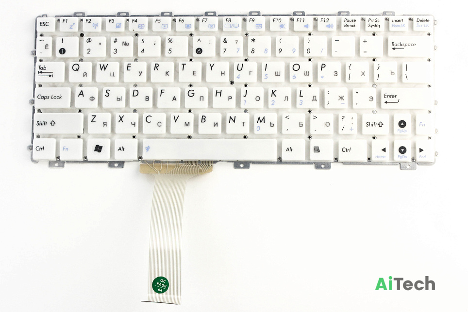 Клавиатура для Asus Eee PC 1015 1011 X101 X101C Белая p/n: EJ1, AEEJ1700210, V103646GS1 RU