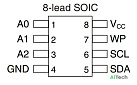 Микросхема AT24C256C-XHL-T (2ECL) TSSOP8 