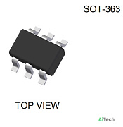 Микросхема DMN5L06DWK N-Channel MOSFET 20V 0.305A SOT363