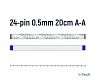 FFC FPC шлейф 24pin 0.5mm 20cm A-Type - фото