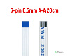 FFC FPC шлейф 6pin 0.5mm 20cm A-Type - фото